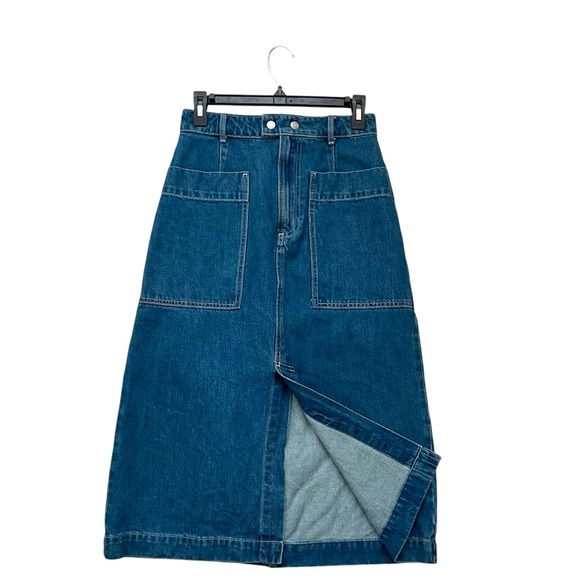 GAP Denim A-line midi vintage skirt. Size 4 - Picture 1 of 7